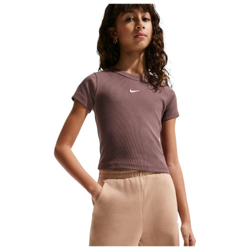 Nike Παιδική κοντομάνικη μπλούζα Sportswear (Girls') Slim Cropped Ribbed T-Shirt